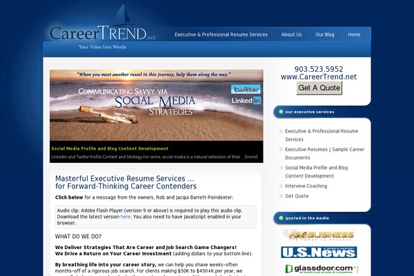 careertrend.net site used Altitude Pro