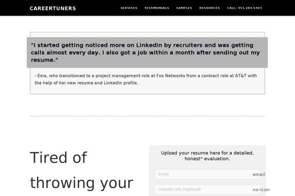 Site using Strong Testimonials plugin