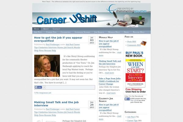 careerupshift.com site used Seashore