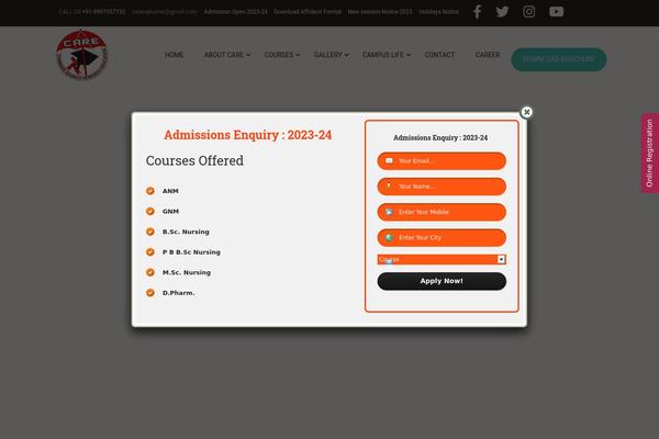 Site using Arscode-ninja-popups plugin