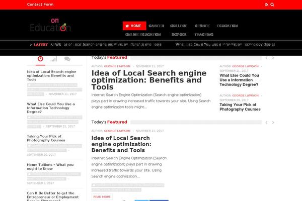 Falcon theme site design template sample