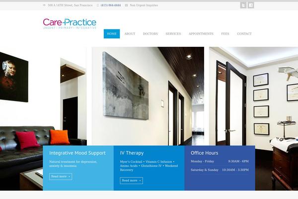 MediCenter theme site design template sample