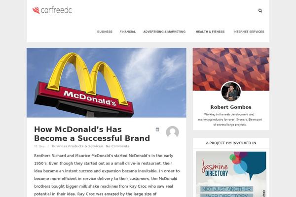 Breeze theme site design template sample