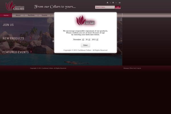 caribbeancellars.com site used Corporate-x
