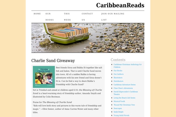 caribbeanreads.com site used Pilcrow