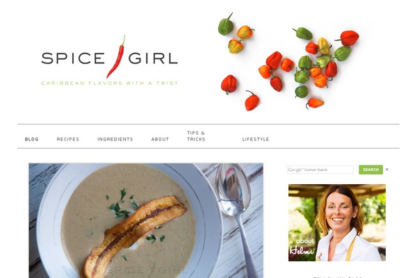 Foodie theme site design template sample