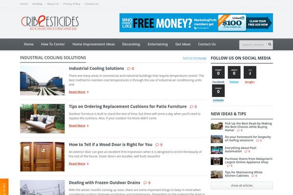 Gadgetine theme site design template sample