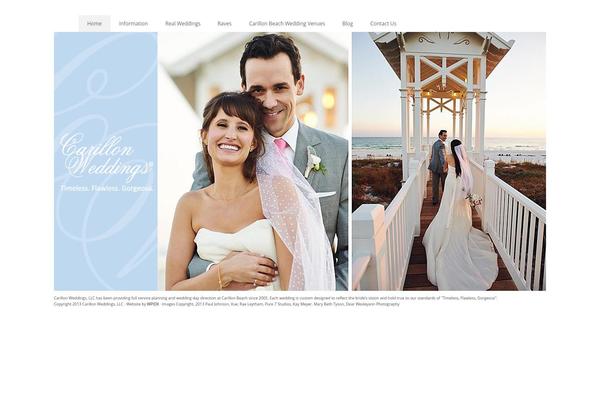 Wedding theme site design template sample