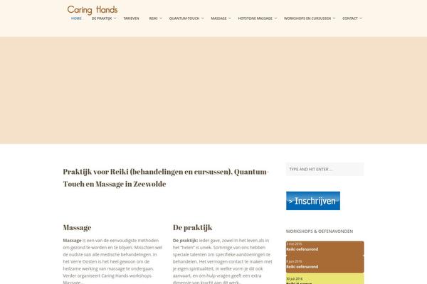 Care theme site design template sample
