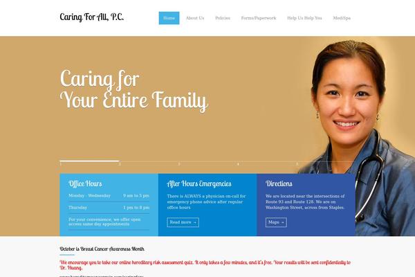 MediCenter theme site design template sample