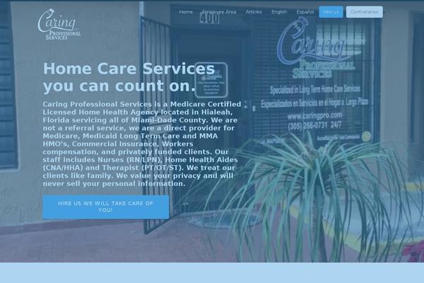caringpro.com site used Getleads