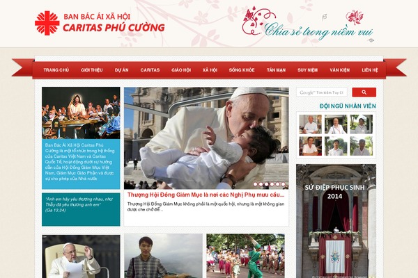 caritasphucuong.org site used Caritas
