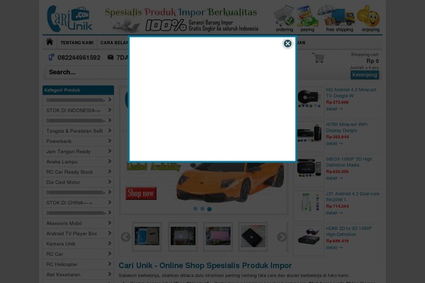 cariunik.com site used WP-Grosir
