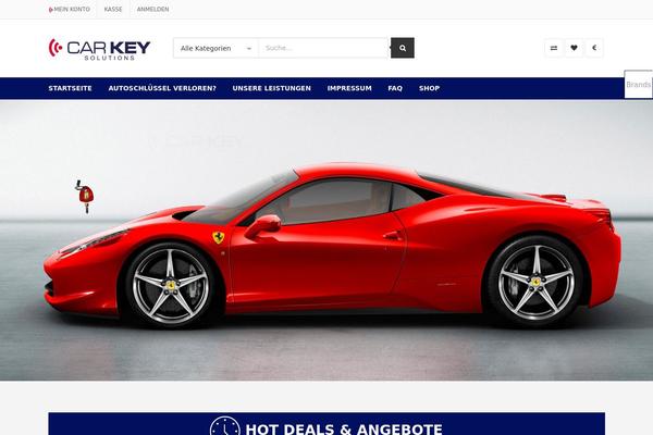 KuteShop theme site design template sample