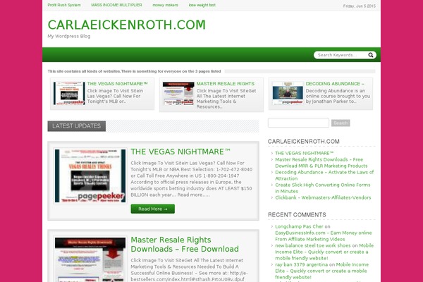Site using Cb_goliath plugin