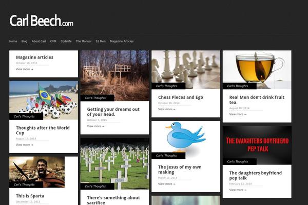 Gridly theme site design template sample
