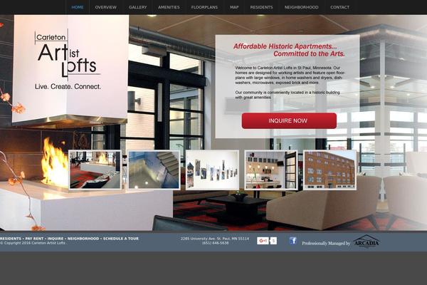 carletonartistlofts.com site used Luxury
