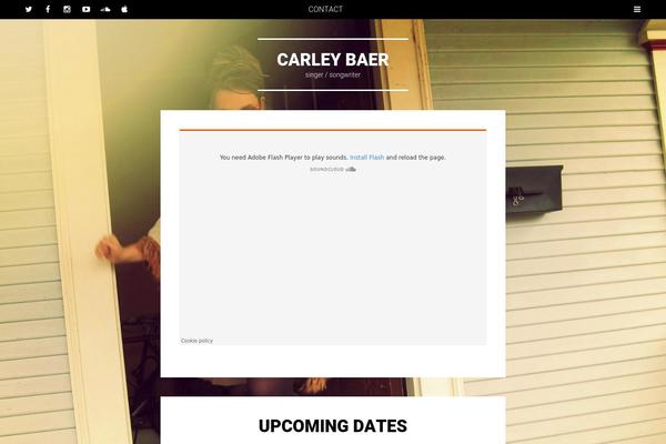 Site using ArtistDataPress plugin