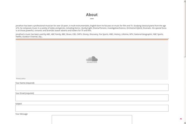 FWRD theme site design template sample