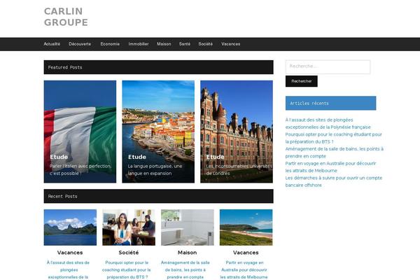 Videoblog theme site design template sample
