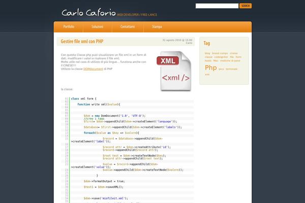 carlocaforio.it site used Theme1041