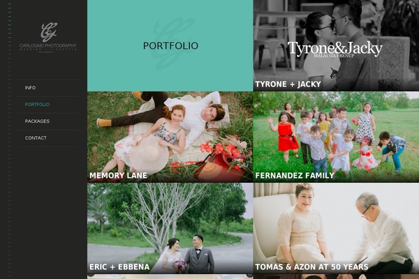 LENS theme site design template sample