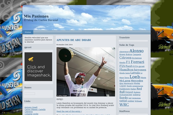 carlosbarazal.com site used Cloudland