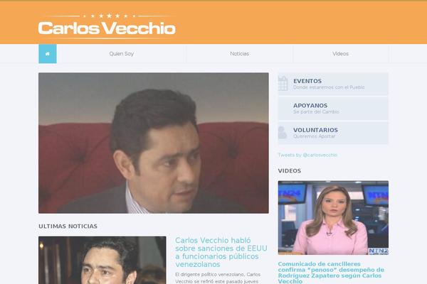 Candidate theme site design template sample