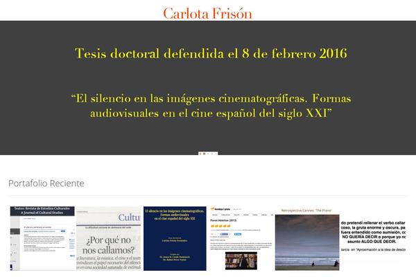carlotafrison.com site used Gentle