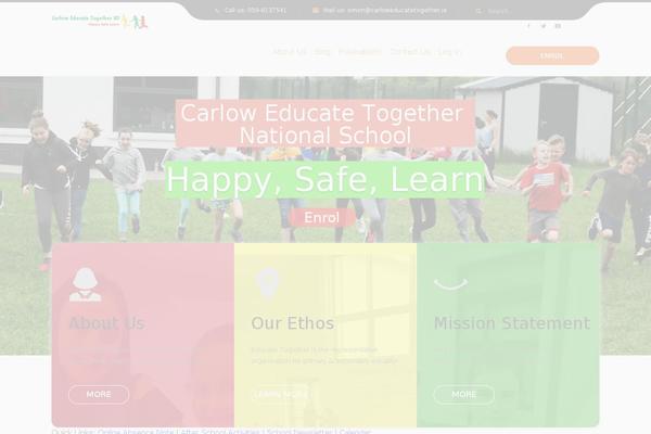 Kinder theme site design template sample