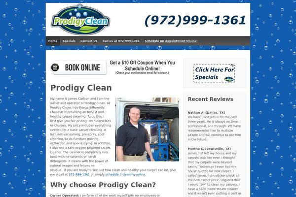 Serenity theme site design template sample