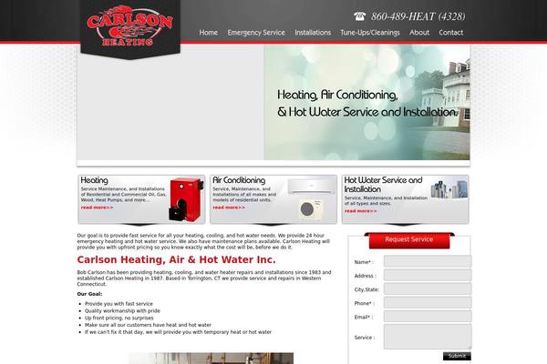 Carlson theme site design template sample