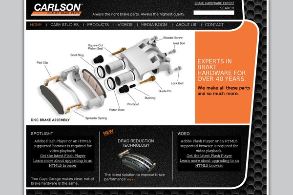Carlson theme site design template sample
