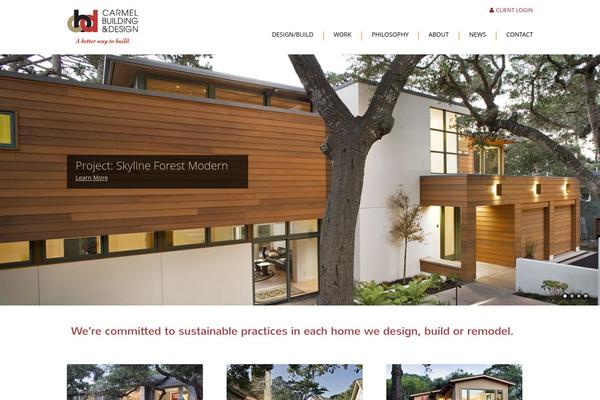 Vantage theme site design template sample