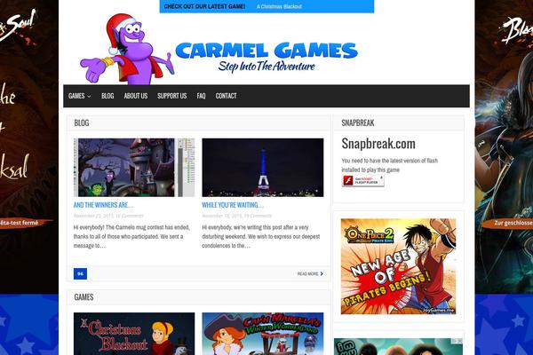 Gameleon theme site design template sample