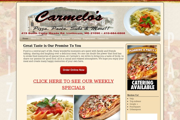 Weaver theme site design template sample