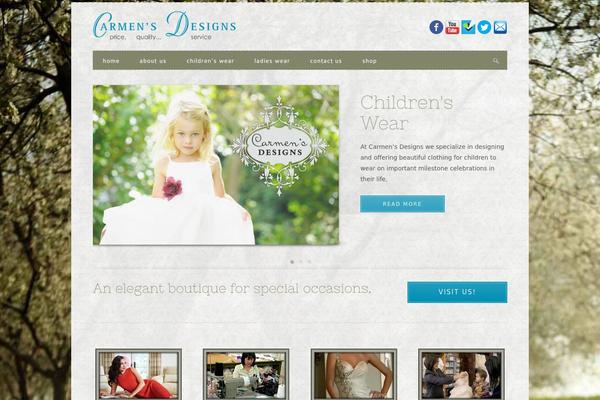 Custom theme site design template sample
