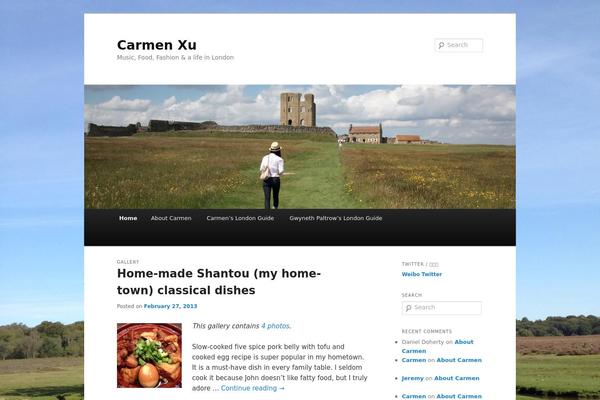 Twenty Eleven theme site design template sample