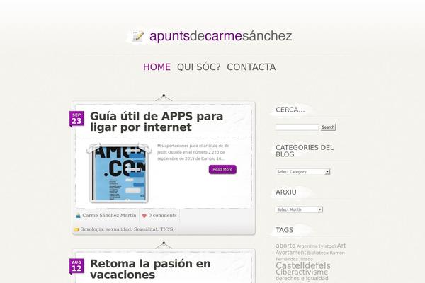 Personalpress theme site design template sample