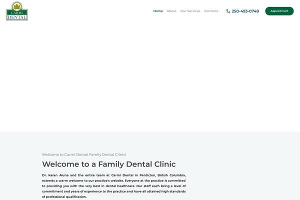 ProDent theme site design template sample
