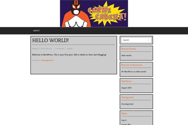 Vortex theme site design template sample