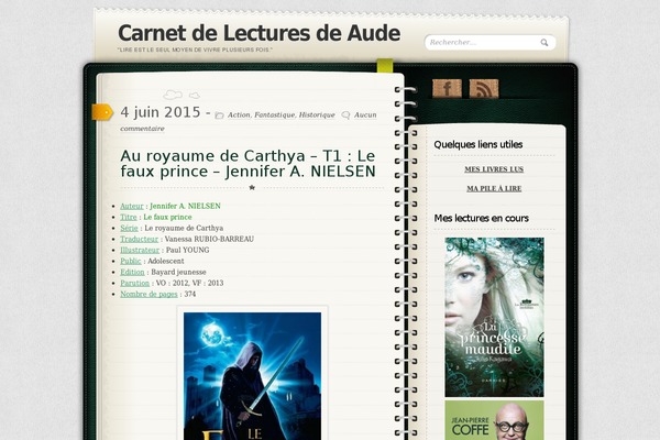 Diary theme site design template sample