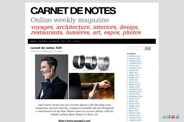 Site using Newsletter Sign-Up plugin