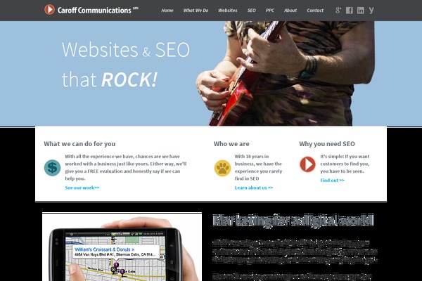 caroff.com site used W2m
