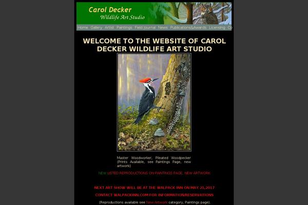 caroldeckerwildlifeartstudio.net site used In Brine