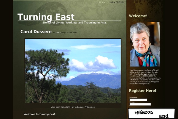 Organic theme site design template sample