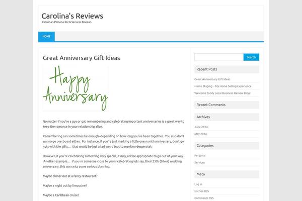 Iconic One theme site design template sample