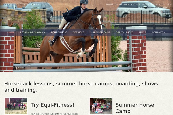 Equestrian theme site design template sample