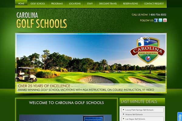 Carolina theme site design template sample