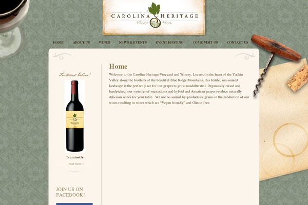 carolinaheritagevineyards.com site used Carolina_heritage
